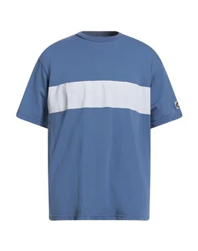 Murphy & Nye Man T-shirt Slate Blue Size L Cotton