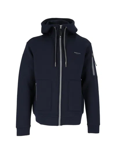 Murphy & Nye Navy Blue Rhump Hooded Full-zip Sweatshirt