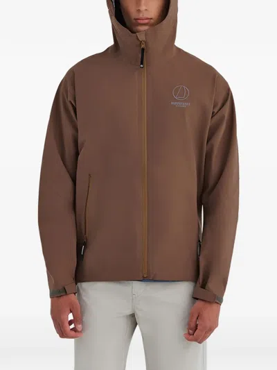 Murphy & Nye Brown Ranger High Collar Hooded Zip Jacket