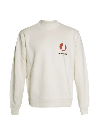 Murphy & Nye Sheave Logo-print Sweater In White