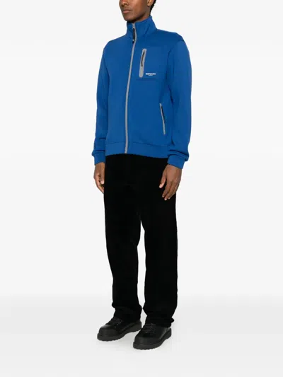 Murphy & Nye Shore Zip-up Logo-print Sweatshirt In Blue
