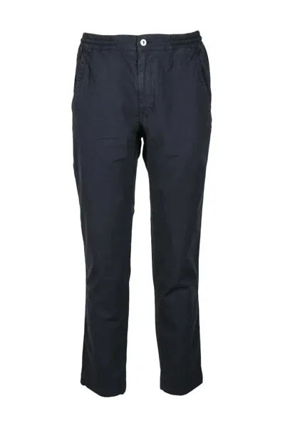 Murphy & Nye Tapered Chino Pants With Elasticated Waistband And Modern Silhouette In Blue