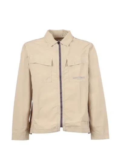 Murphy & Nye Topside Ripstop Jacket In Neutral