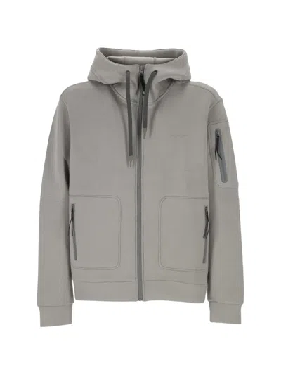 Murphy & Nye Zip-up Logo-print Hoodie In Gray