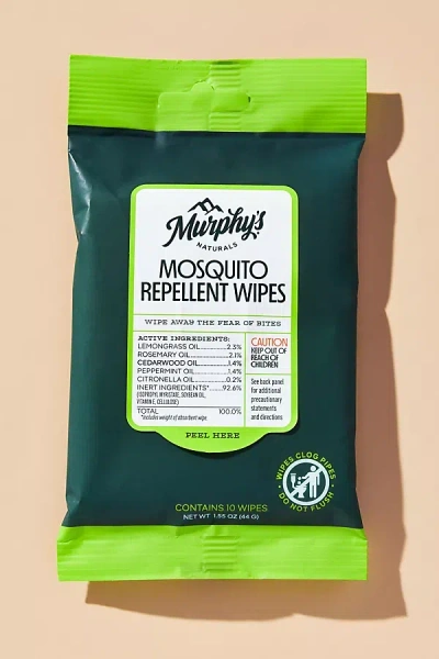 Murphy's Naturals Mosquito Repellent Wipes In Green