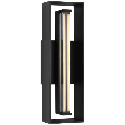 Murray Feiss Visual Comfort Studio Abner 16 Outdoor Wall Textured Black Led
