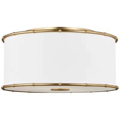 Murray Feiss Visual Comfort Studio Aldric Medium Flush Mount A19 18.62" Gild