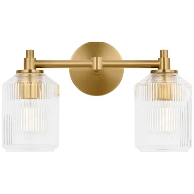Murray Feiss Visual Comfort Studio Barstow 15 Bath Burnished Brass A19