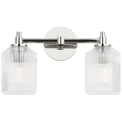 Murray Feiss Visual Comfort Studio Barstow 15 Bath Polished Nickel A19