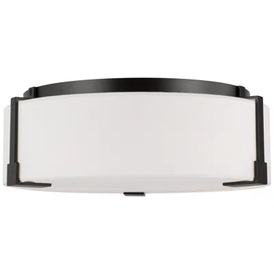 Murray Feiss Visual Comfort Studio Bergen Medium Flush Mount A19 14.37" Aged Iron
