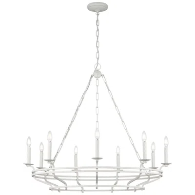 Murray Feiss Visual Comfort Studio  Brighton 42" Chandelier  B11    Aged Pewter In Neutral