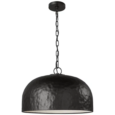 Murray Feiss Visual Comfort Studio Buckner Small Pendant A19 18" Aged Iron