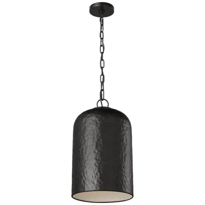 Murray Feiss Visual Comfort Studio Buckner Tall Pendant A19 10" Aged Iron