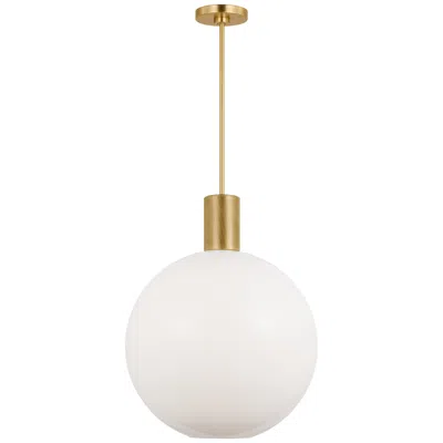 Murray Feiss Visual Comfort Studio Colewood Large Pendant A19 20" Satin Brass