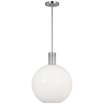 Murray Feiss Visual Comfort Studio Colewood Medium Pendant A19 15.5" Brushed Nickel