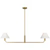 Murray Feiss Visual Comfort Studio Colfax Medium Linear B10 54.5" Burnished Brass