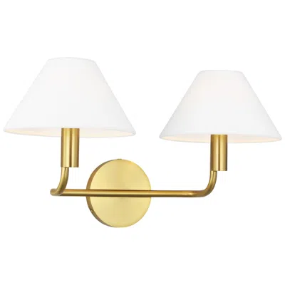 Murray Feiss Visual Comfort Studio  Colfax Medium Sconce  B10  18.5"  Burnished Brass In Gold