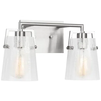 Murray Feiss Visual Comfort Studio Crofton 2 - Light Vanity A19 14.62" Brushed Nickel