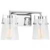 Murray Feiss Visual Comfort Studio Crofton 2 - Light Vanity A19 14.62" Chrome In Silver