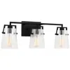 Murray Feiss Visual Comfort Studio Crofton 3 - Light Vanity A19 24" Black