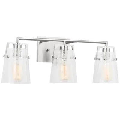 Murray Feiss Visual Comfort Studio Crofton 3 - Light Vanity A19 24" Brushed Nickel