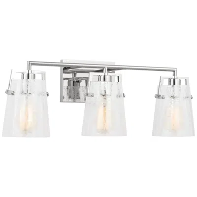 Murray Feiss Visual Comfort Studio Crofton 3 - Light Vanity A19 24" Chrome