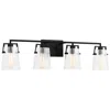Murray Feiss Visual Comfort Studio Crofton 4 - Light Vanity A19 33.37" Black