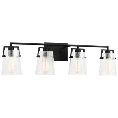 Murray Feiss Visual Comfort Studio Crofton 4 - Light Vanity A19 33.37" Black