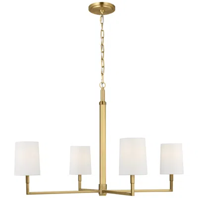 Murray Feiss Visual Comfort Studio Danica Large Chandelier B10 36" Burnished Brass