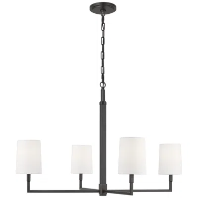 Murray Feiss Visual Comfort Studio Danica Large Chandelier Torpedo 36" Aged Iron