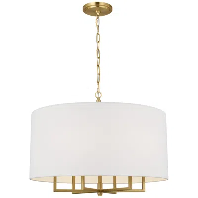 Murray Feiss Visual Comfort Studio  Danica Large  Shade  Torpedo  25"  Burnished Brass In Gold
