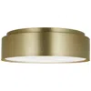 Murray Feiss Visual Comfort Studio Dartmore Large Flush Mount A19 18" Satin Brass