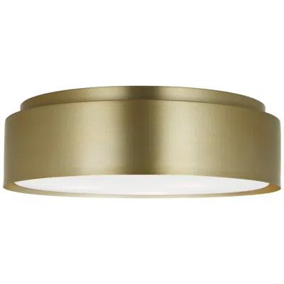 Murray Feiss Visual Comfort Studio Dartmore Large Flush Mount A19 18" Satin Brass