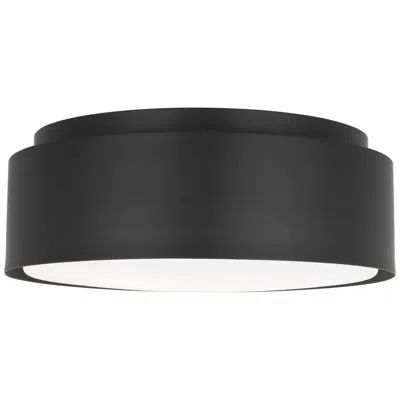 Murray Feiss Visual Comfort Studio Dartmore Medium Flush Mount A19 15" Black