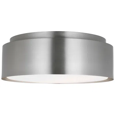 Murray Feiss Visual Comfort Studio Dartmore Medium Flush Mount A19 15" Brushed Nickel