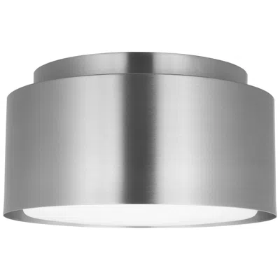 Murray Feiss Visual Comfort Studio Dartmore Small Flush Mount A19 10" Brushed Nickel