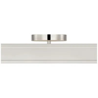 Murray Feiss Visual Comfort Studio Dupont 12 Square Semi Flush Nickel Led