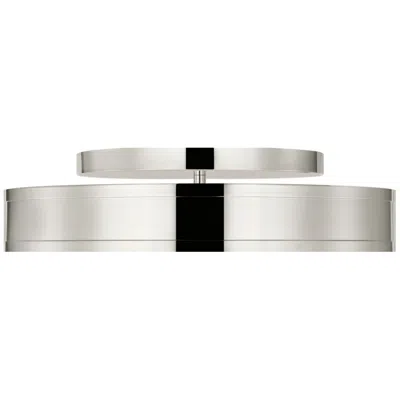 Murray Feiss Visual Comfort Studio Dupont 16 Round Semi Flush Nickel Led