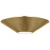 Murray Feiss Visual Comfort Studio Echo Medium Flush Modules 12.5" Burnished Brass