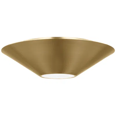 Murray Feiss Visual Comfort Studio Echo Medium Flush Modules 12.5" Burnished Brass