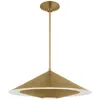 Murray Feiss Visual Comfort Studio Echo Medium Pendant A19 24" Burnished Brass