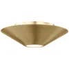 Murray Feiss Visual Comfort Studio Echo Small Flush Modules 8.37" Burnished Brass
