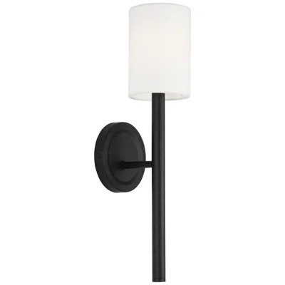 Murray Feiss Visual Comfort Studio Egmont Tall Sconce A19 4.75" Black