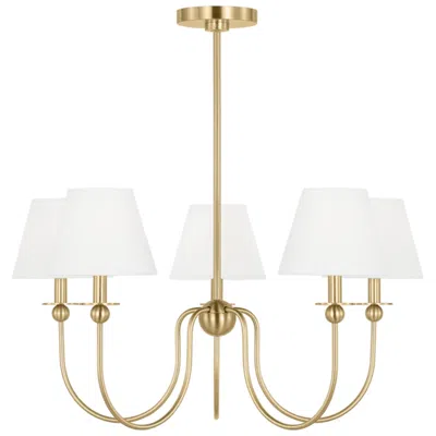 Murray Feiss Visual Comfort Studio  Elsay Medium Chandelier  B10  29.75"  Satin Brass