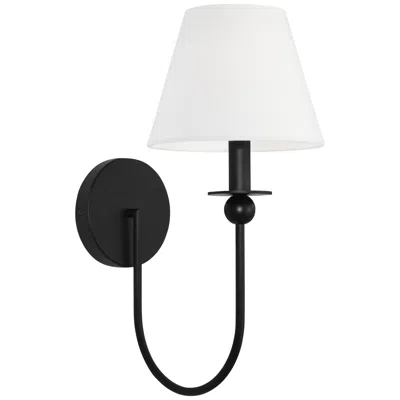 Murray Feiss Visual Comfort Studio Elsay Small Sconce Torpedo 7" Black