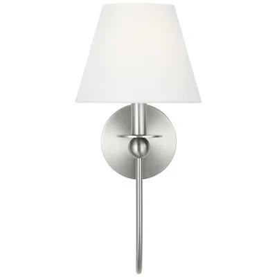 Murray Feiss Visual Comfort Studio Elsay Small Sconce Torpedo 7" Brushed Nickel