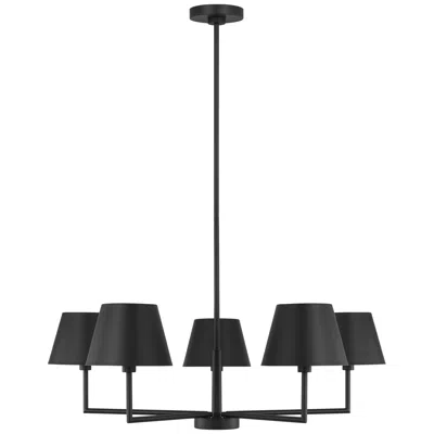 Murray Feiss Visual Comfort Studio Ender Medium Chandelier A19 32.62" Black