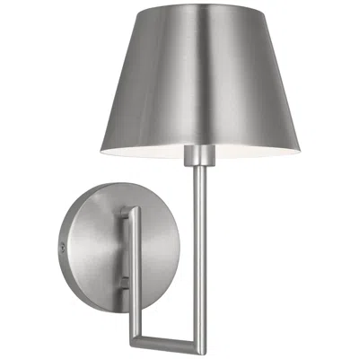 Murray Feiss Visual Comfort Studio Ender Small Sconce A19 7" Brushed Nickel