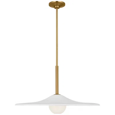 Murray Feiss Visual Comfort Studio Endicott 24 Pendant Burnished Brass Ledbi-pin