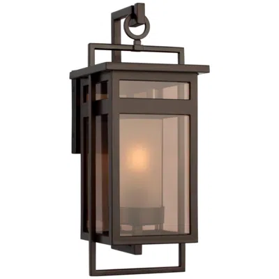 Murray Feiss Visual Comfort Studio  Fairhaven 19" Wall Lantern  E26    Truffle In Brown